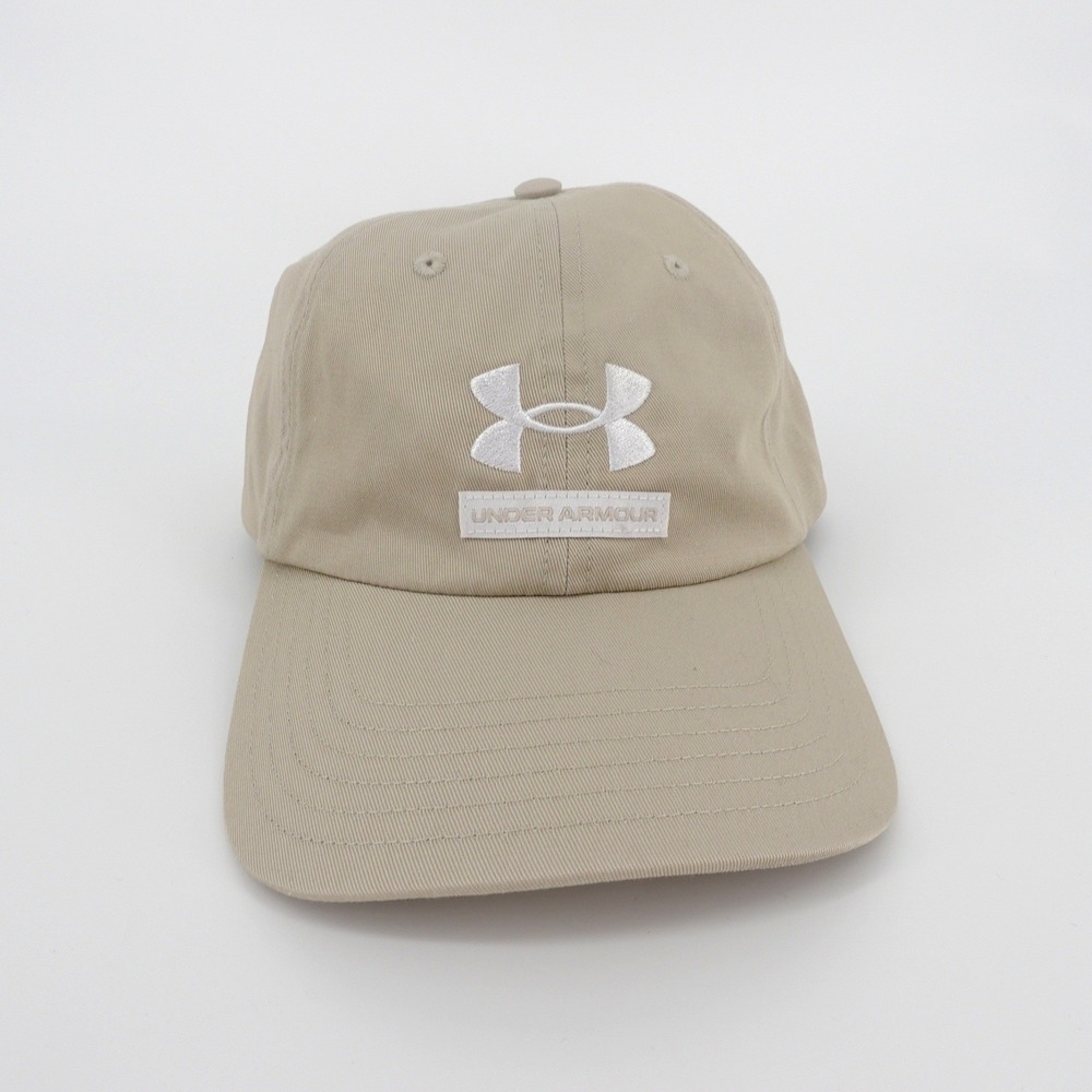 Under Armour Mens Free Fit Baseball Cap Tan Khaki Adjustable Dad Hat NEW